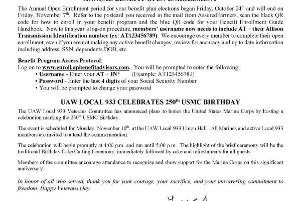 Chairman's Update #106