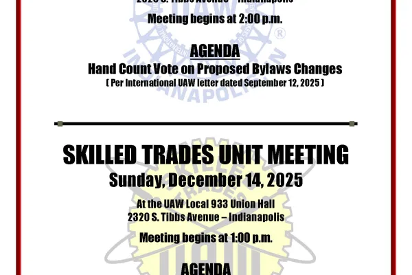 Local 933 Membership Meeting