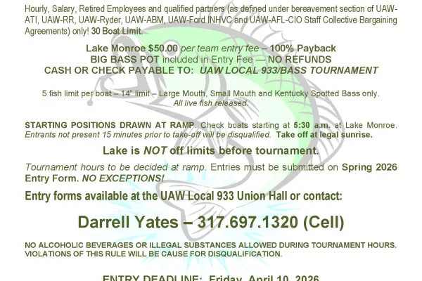 2026 Spring Bass Tournament